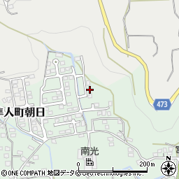 鹿児島県霧島市隼人町内山田1599-8周辺の地図