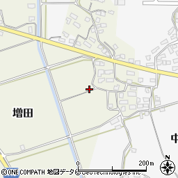 鹿児島県姶良市増田周辺の地図