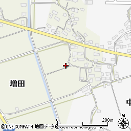 鹿児島県姶良市増田周辺の地図
