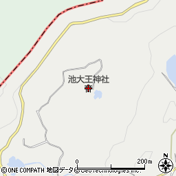池大王神社周辺の地図