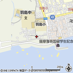 鹿児島県いちき串木野市羽島5386周辺の地図