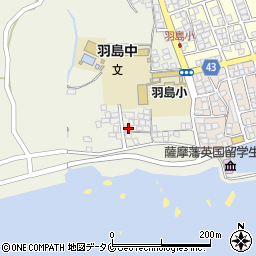 鹿児島県いちき串木野市羽島5404周辺の地図