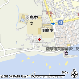 鹿児島県いちき串木野市羽島5401周辺の地図