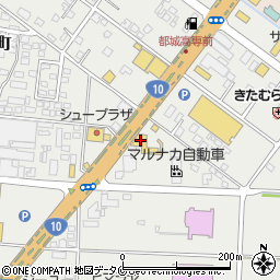 スズキ自販宮崎スズキアリーナ都城中央周辺の地図