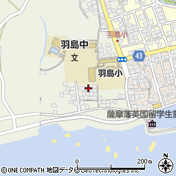 鹿児島県いちき串木野市羽島5400周辺の地図