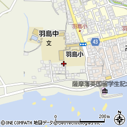 鹿児島県いちき串木野市羽島5392周辺の地図