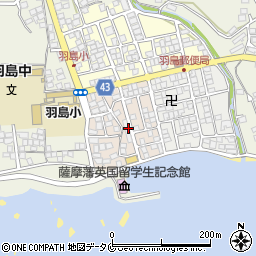 鹿児島県いちき串木野市浜田町周辺の地図