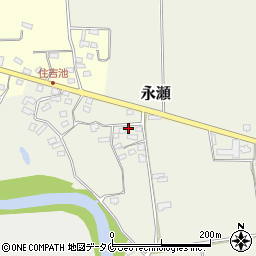 鹿児島県姶良市永瀬377周辺の地図