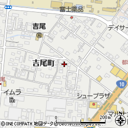 宮崎県都城市吉尾町周辺の地図