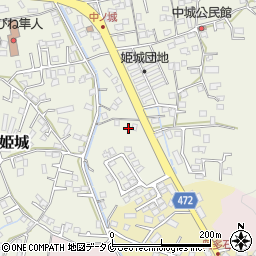 鹿児島県霧島市隼人町姫城2719周辺の地図