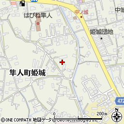 鹿児島県霧島市隼人町姫城1024周辺の地図