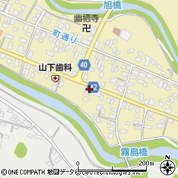 南日本新聞蒲生販売所周辺の地図