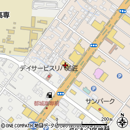 日産サティオ宮崎カーパレス都城周辺の地図