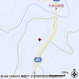 鹿児島県曽於市財部町北俣6009周辺の地図