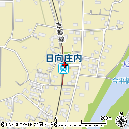 宮崎県都城市周辺の地図