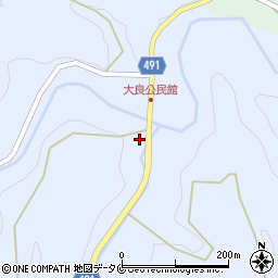 鹿児島県曽於市財部町北俣6017周辺の地図