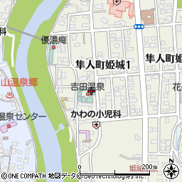 吉田温泉周辺の地図