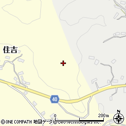 鹿児島県姶良市住吉周辺の地図