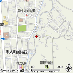 鹿児島県霧島市隼人町姫城2380周辺の地図