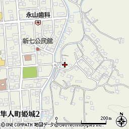 鹿児島県霧島市隼人町姫城2264周辺の地図