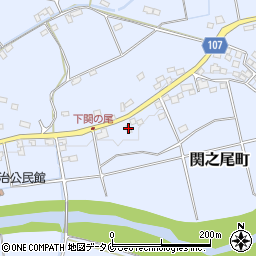 宮崎県都城市関之尾町7533-1周辺の地図