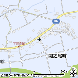 宮崎県都城市関之尾町7544-1周辺の地図