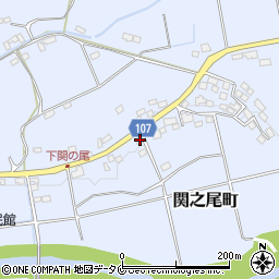 宮崎県都城市関之尾町7544-1周辺の地図
