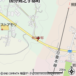 鹿児島県霧島市国分剣之宇都町72周辺の地図