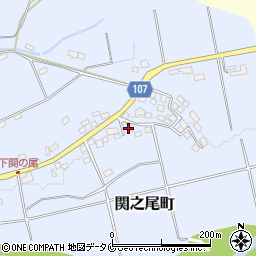 宮崎県都城市関之尾町7633周辺の地図