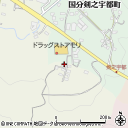 鹿児島県霧島市隼人町姫城2059周辺の地図