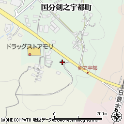 鹿児島県霧島市国分剣之宇都町52周辺の地図