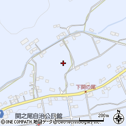 宮崎県都城市関之尾町周辺の地図