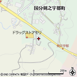 鹿児島県霧島市国分剣之宇都町33周辺の地図