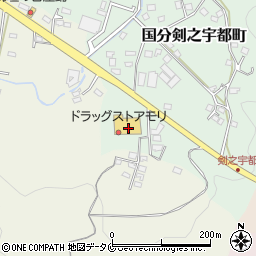 鹿児島県霧島市国分剣之宇都町22周辺の地図