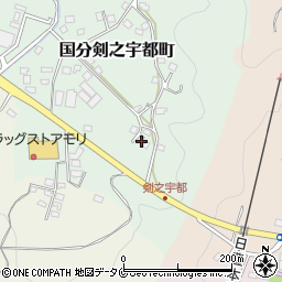 鹿児島県霧島市国分剣之宇都町64周辺の地図