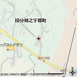 鹿児島県霧島市国分剣之宇都町109周辺の地図