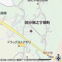 鹿児島県霧島市国分剣之宇都町12周辺の地図