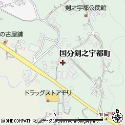 鹿児島県霧島市国分剣之宇都町11周辺の地図