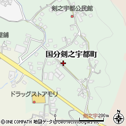 鹿児島県霧島市国分剣之宇都町115周辺の地図