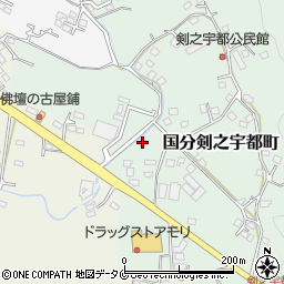 鹿児島県霧島市国分剣之宇都町3周辺の地図