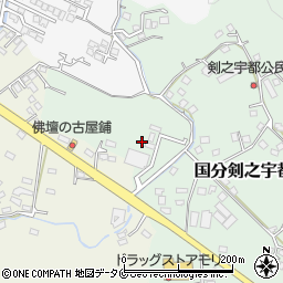 鹿児島県霧島市国分剣之宇都町209周辺の地図