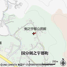 鹿児島県霧島市国分剣之宇都町168周辺の地図