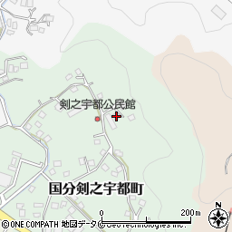 鹿児島県霧島市国分剣之宇都町157周辺の地図