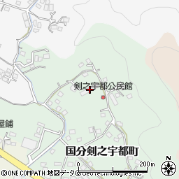 鹿児島県霧島市国分剣之宇都町176周辺の地図