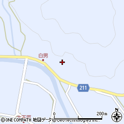 鹿児島県姶良市蒲生町白男1650周辺の地図