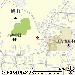 庄内城山広場周辺の地図