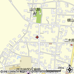 宮崎県都城市庄内町周辺の地図