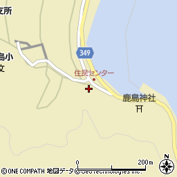 鹿児島県薩摩川内市鹿島町藺牟田1608周辺の地図