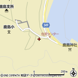 鹿児島県薩摩川内市鹿島町藺牟田1604周辺の地図