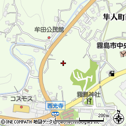 鹿児島県霧島市隼人町西光寺周辺の地図